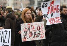 Više hiljada ljudi na skupu podrške studentima u Novom Sadu